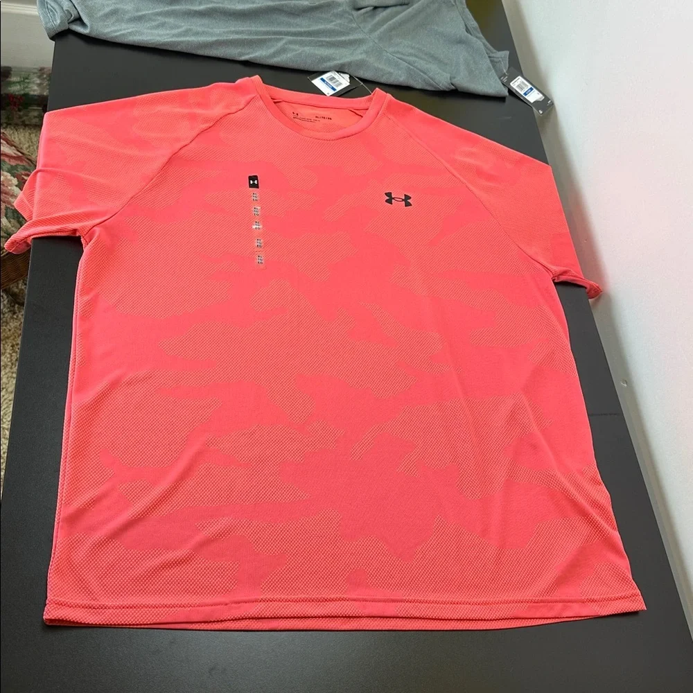 Under Armour Lot of 2 Short Sleeves The Tech Tee & Velocity‎ Jacquard XL - Picture 6 of 14